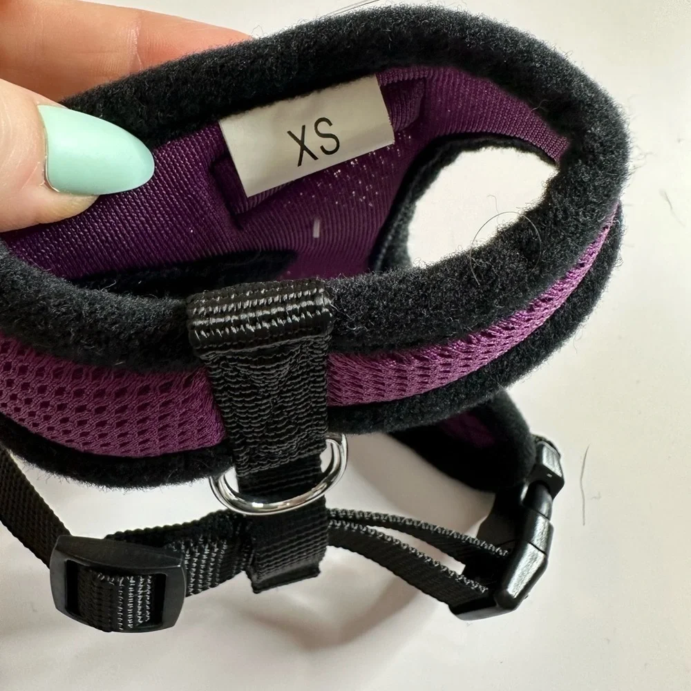 Ruffington Comfortable Mesh Harness - size XS - NWT - Royal purple and black